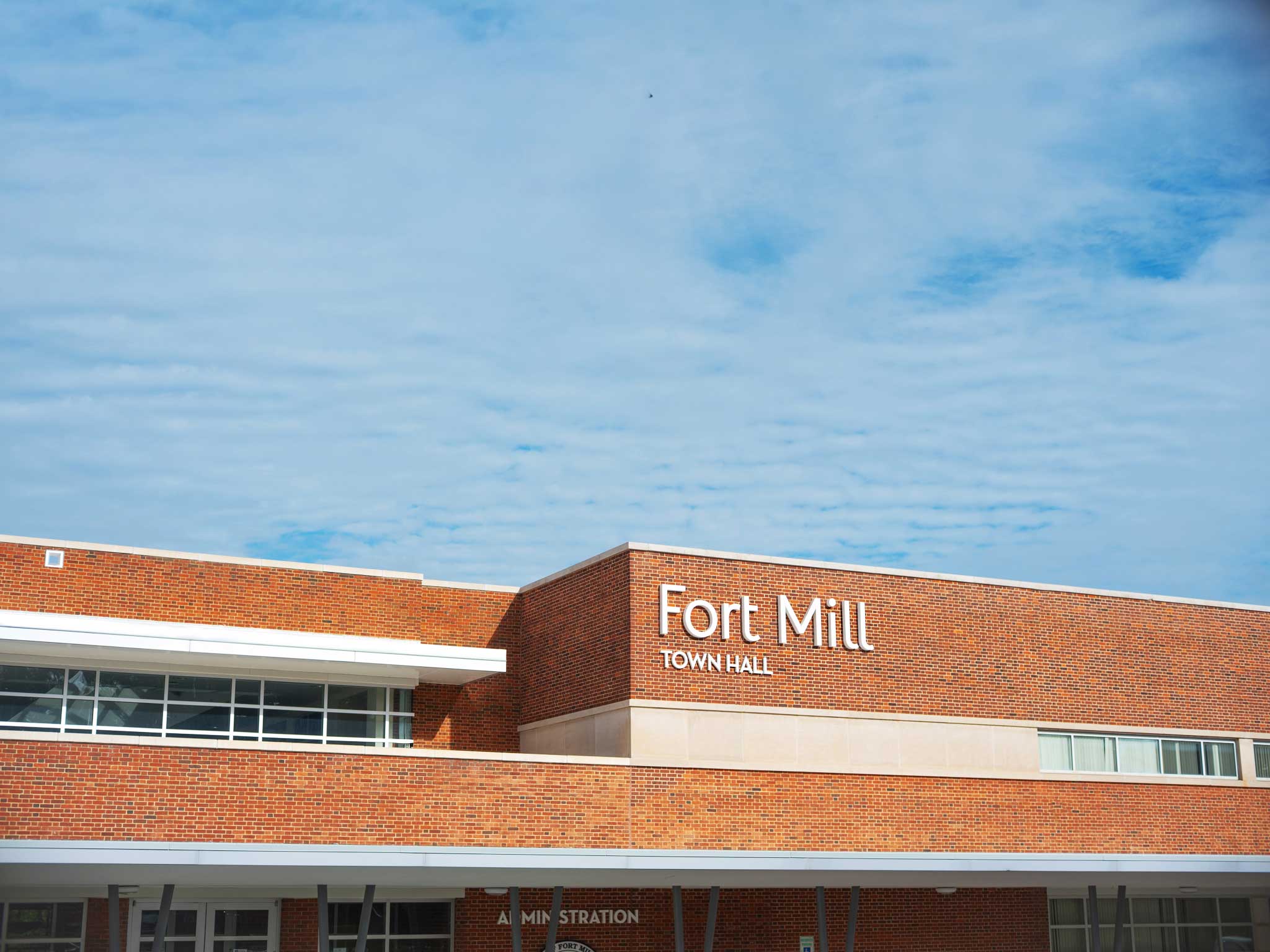 Exterior Signage for Fort Mill Town Hall | Modulex Design + Build